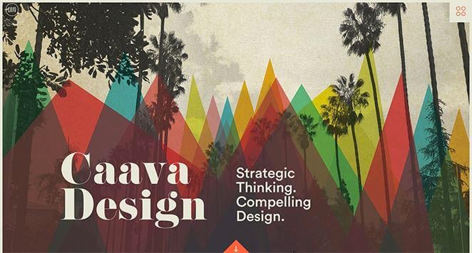 caava design agency homepage