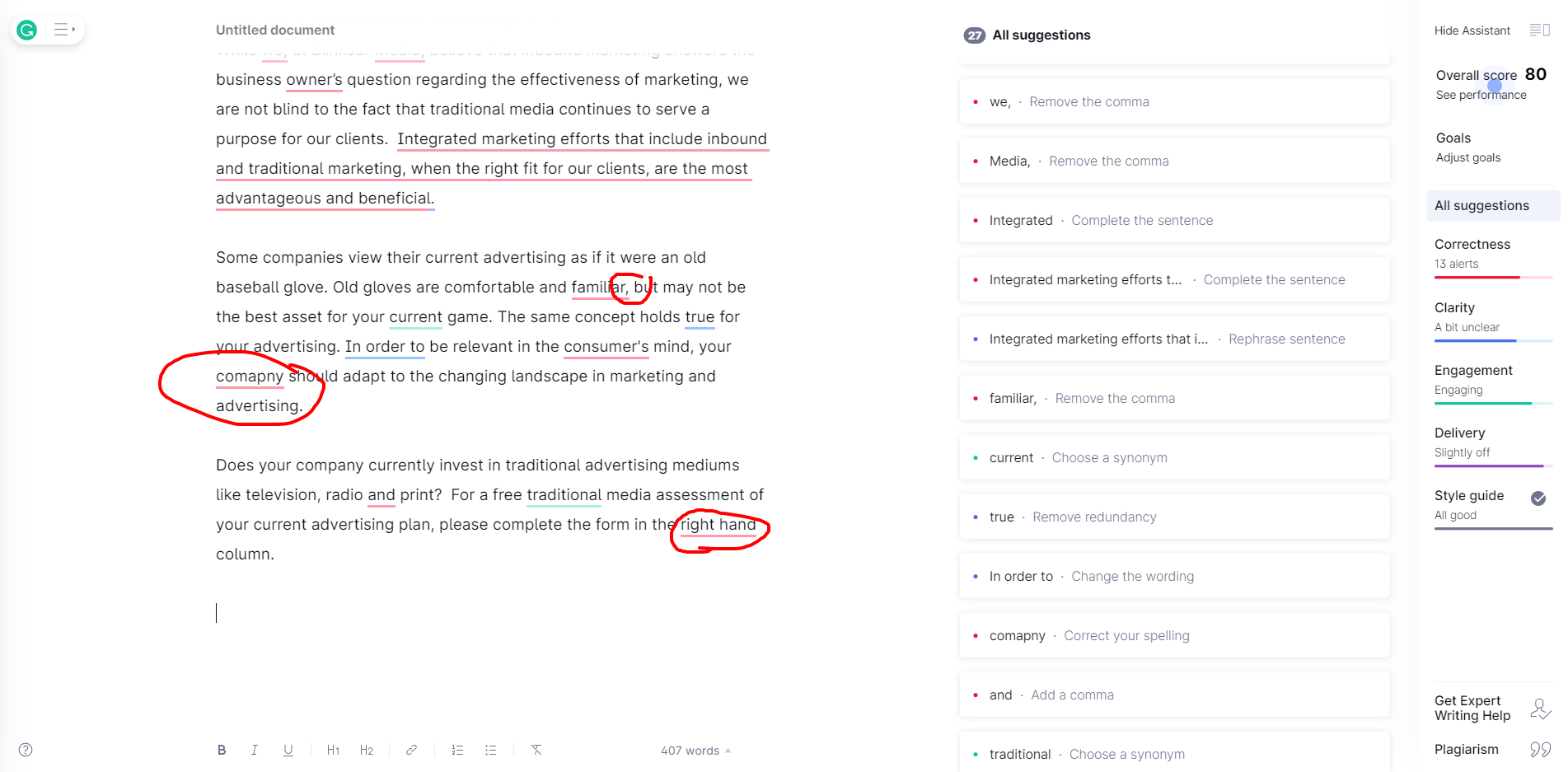 grammarly sample 2.17.21